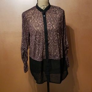 Avon sheer long sleeve blouse